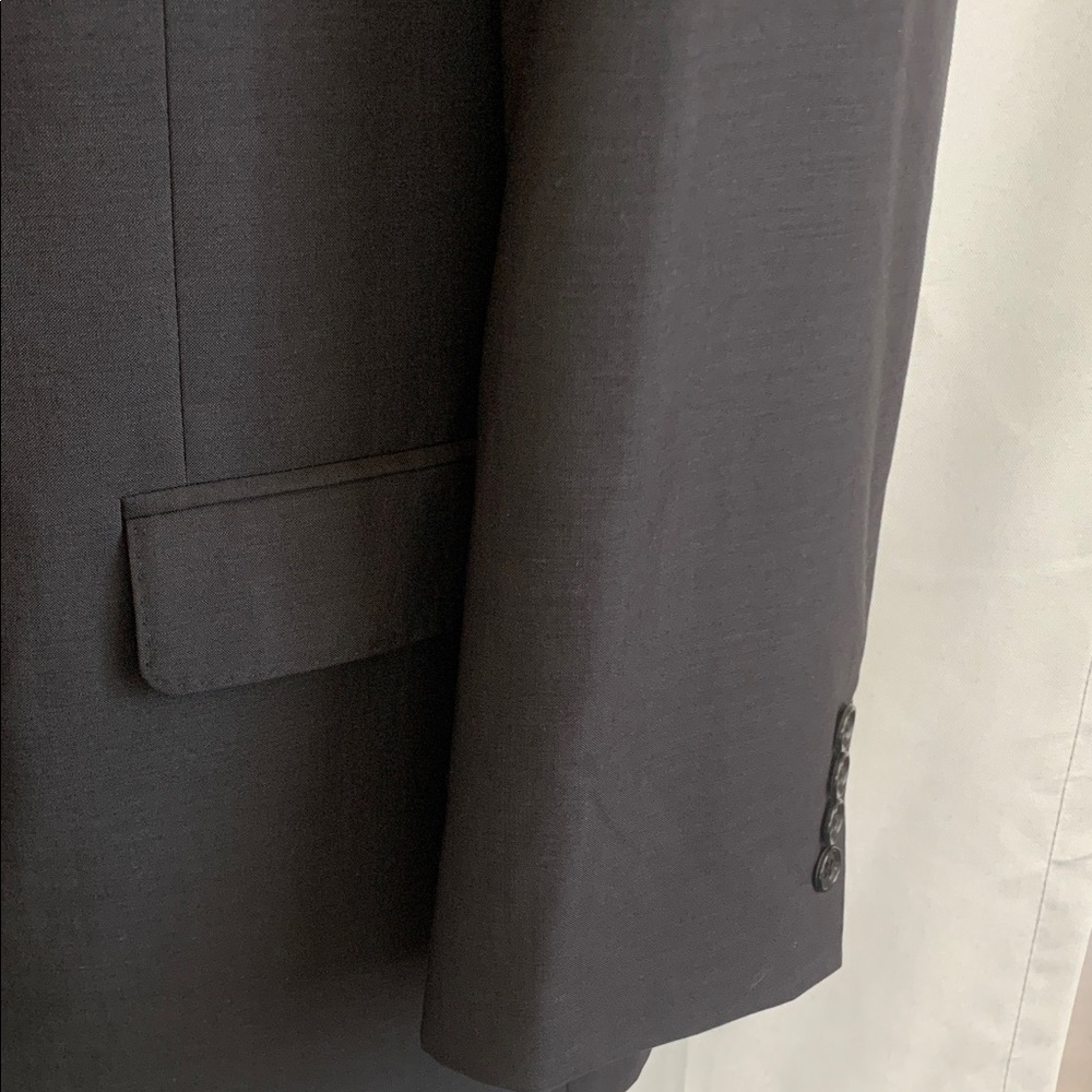 Calvin Klein Black Blazer 100% lightweight Wool 44L. - Picture 6 of 9